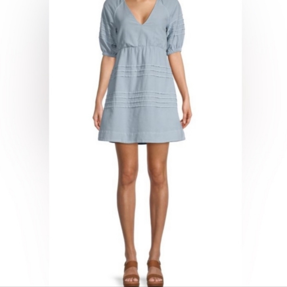 7 for All Mankind Denim Babydoll Dress